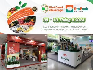 thiết kế thi công gian hàng triển lãm sự kiện Vietfood 2024