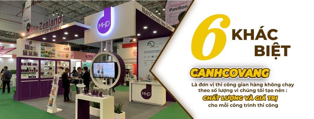 6 khác biệt của nhà thầu thiết kê thi công gian hàng hooij chợ triển lãm cành cọ vàng với các nhà thầu khác